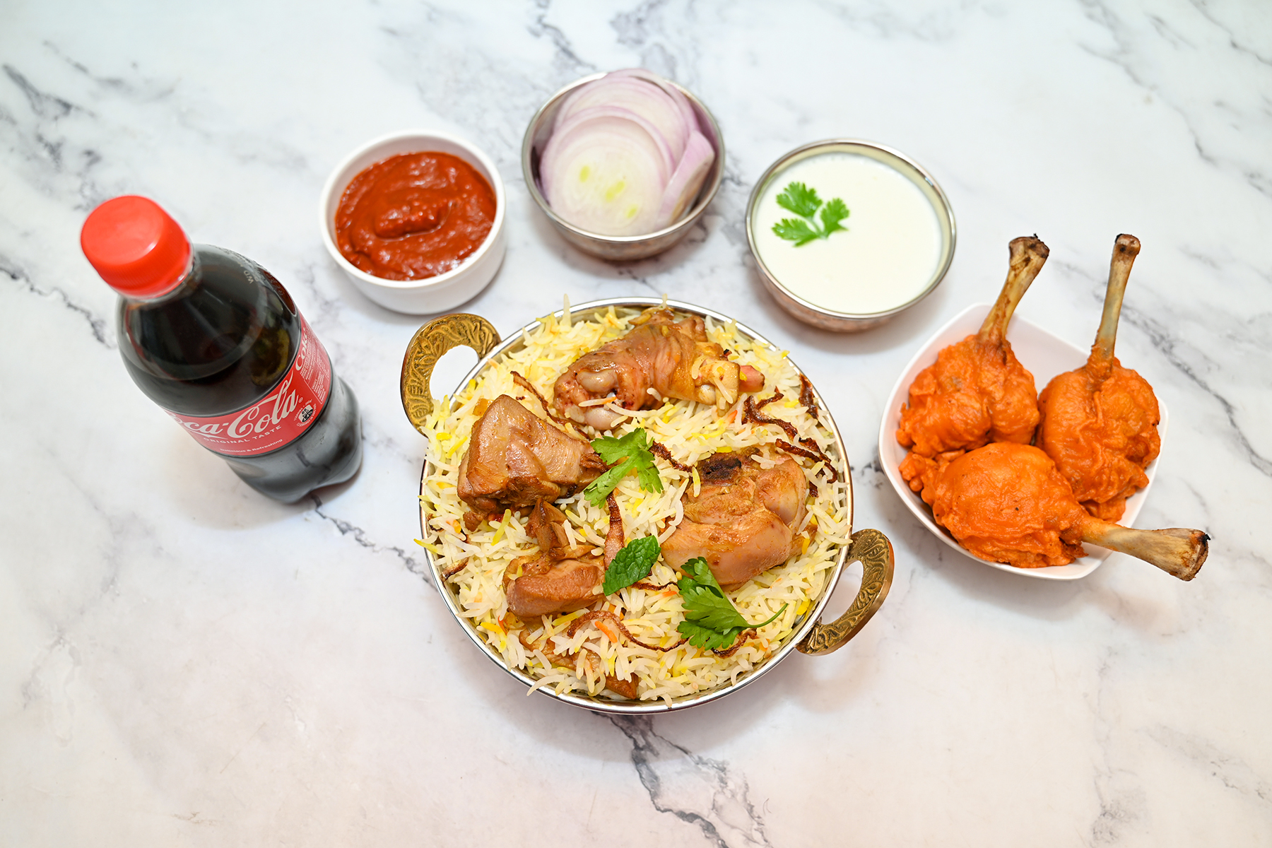 (  Combo -2  )  Chicken Biryani+Chicken Lollipop [Small]+Coke [250 ml]